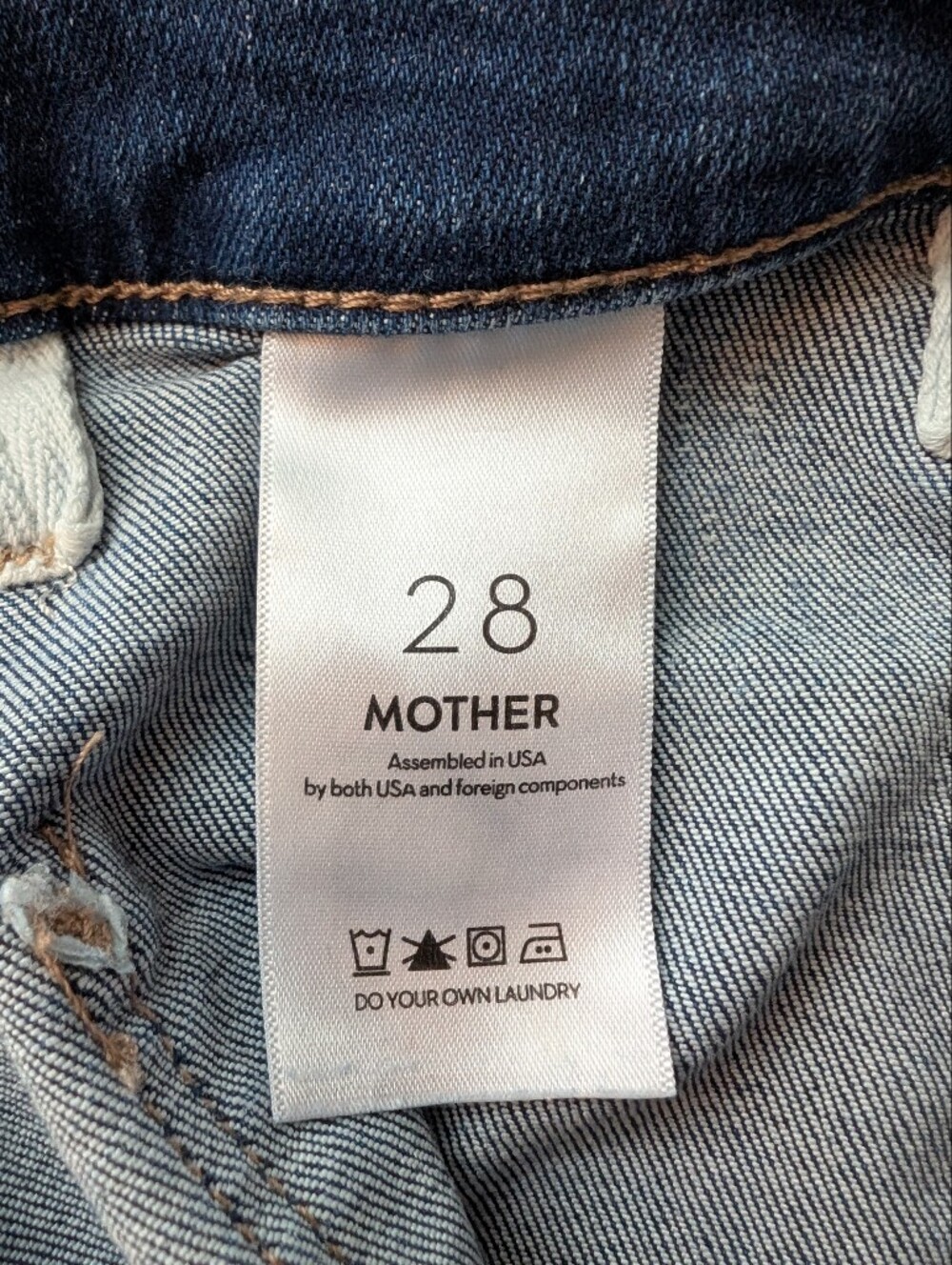 Mother The Patch Pocket Insider Flood Jeans in On Your Left Size 28 - Picture 9 of 12